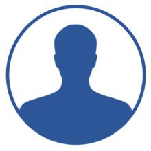 Dark blue avatar silhouette